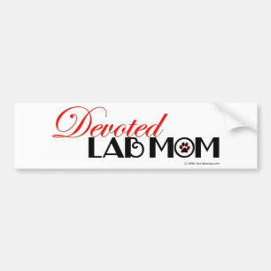 Gewidmete Labrador-Retriever-Mama Autoaufkleber