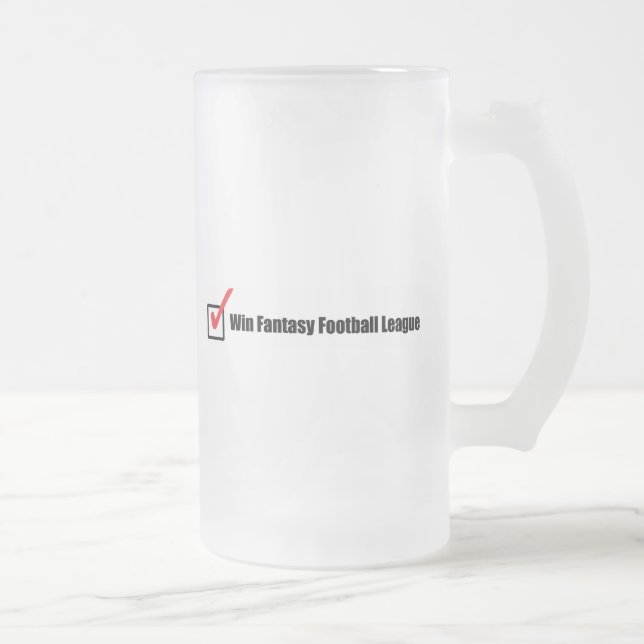 Gewinn-Fantasie-Fußball-Liga: Karo Mattglas Bierglas (Rechts)