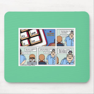 Gewinn in einer flachen Welt! Mousepad