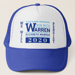 Gewinn Warrens 2020 mit Waren personalisiert Truckerkappe