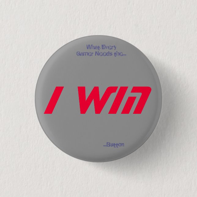 Gewinne ich Knopf Button (Vorderseite)