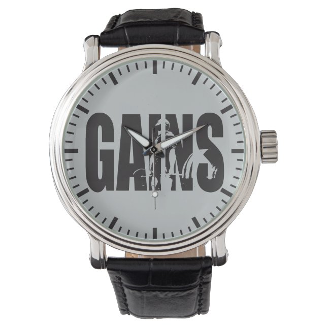 GEWINNE - Motivierend "Body Gebäude" Armbanduhr (Vorderseite)