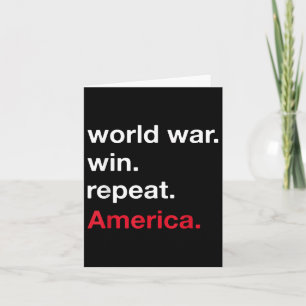 Gewinnen des Weltkriegs Wiederholung der amerikani Karte