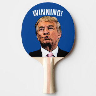 GEWINNEN! DONALD TRUMP PONG PADDLE TISCHTENNIS SCHLÄGER