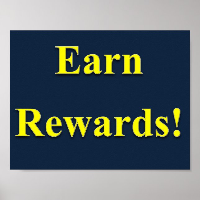 Gewinnen Sie Belohnungen Poster Matte (Vorne)