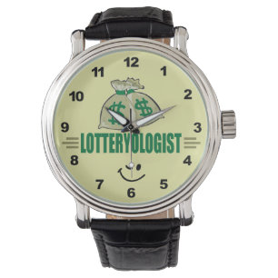 Gewinnen Sie die Lotterie! Funny Lottery Player Armbanduhr