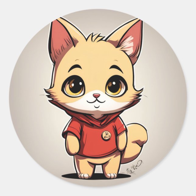 Gewinnen Sie die Pooh Cat V3 Sticker (Vorderseite)
