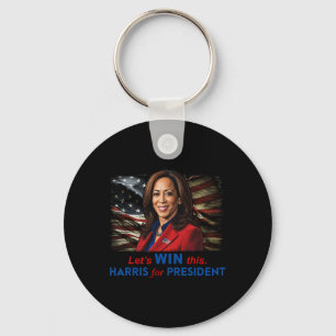 Gewinnen Sie dieses Harris für Präsident Kamala Ha Schlüsselanhänger