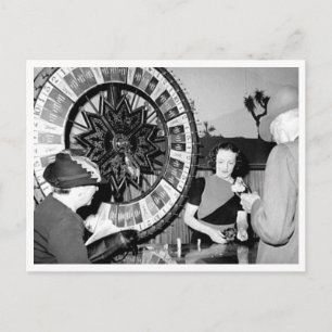 Gewinnen Sie ein Vermögen Vintage Las Vegas Casino Postkarte