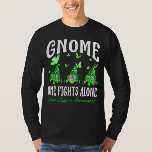 Gewinnen Sie einen Kampf allein Leberkrebs Bewusst T-Shirt