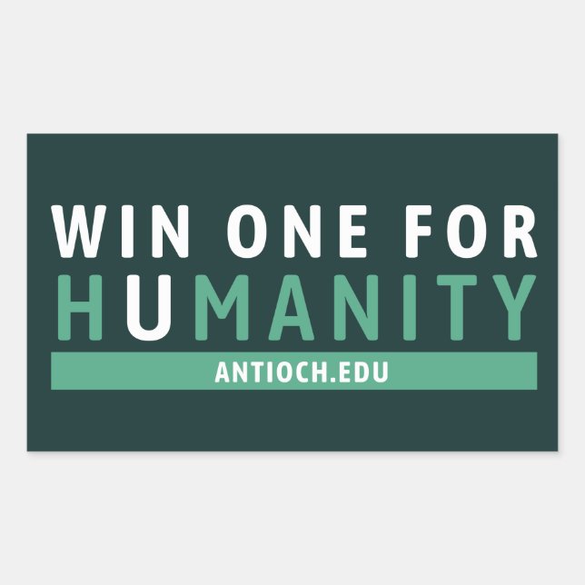 Gewinnen Sie einen Sticker für die Menschheit | An (Vorderseite)