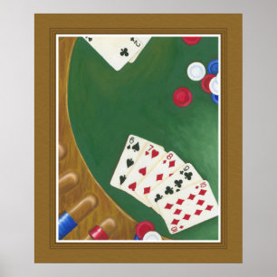 Gewinnender Poker übergibt sechs bis zehn Poster