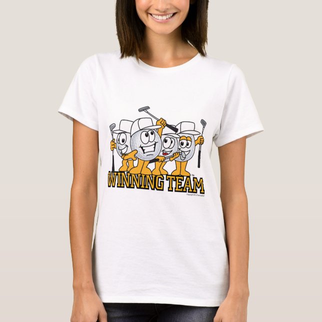 Gewinnendes Golf-Team in der Jagd T-Shirt (Vorderseite)