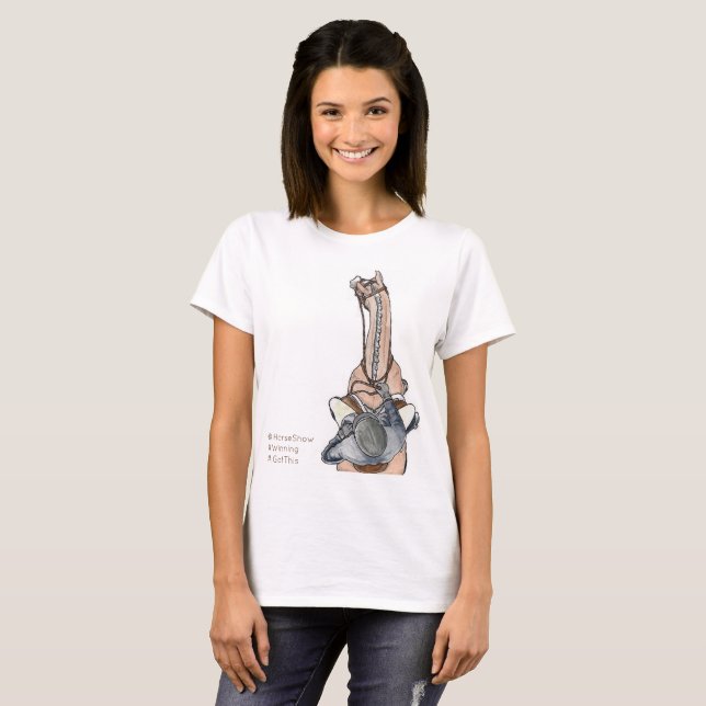 Gewinnendes Shirt der Palomino-Pferdeshow (Vorne ganz)