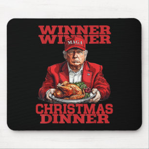 Gewinner Chritsmas Dinner Santa Trump Xmas Thanksg Mousepad