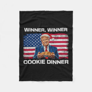 Gewinner Cookie Dinner Funny Trump 2024 47. Fleecedecke