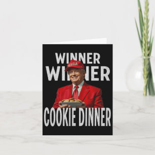 Gewinner Cookie Dinner Funny Trump 2024 47. Karte
