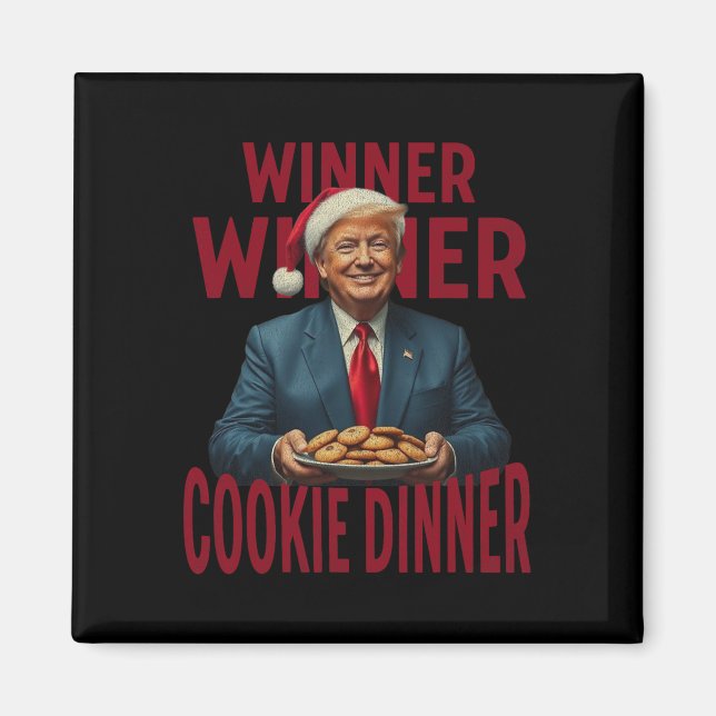 Gewinner Cookie Dinner Funny Trump 2024 47. Magnet (Vorne)