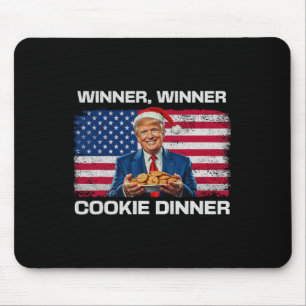 Gewinner Cookie Dinner Funny Trump 2024 47. Mousepad