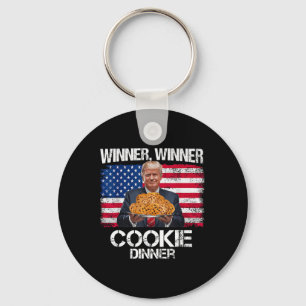 Gewinner Cookie Dinner Funny Trump 2024 47. Schlüsselanhänger