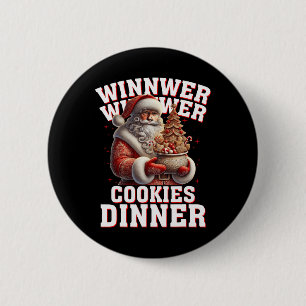 Gewinner Cookies Abendessen Santa Funny Trump Chr Button