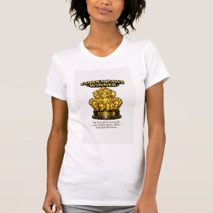 Gewinner der Goldenen Pfoten Lustiges Katzen-Mama- T-Shirt