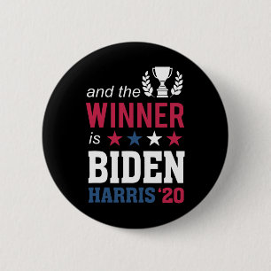 Gewinner des Champions Präsident Joe Biden Kamala Button