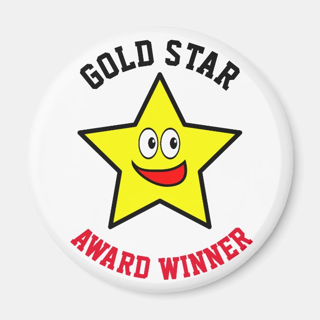 Gewinner des Gold Star Award Magnet (Vorne)
