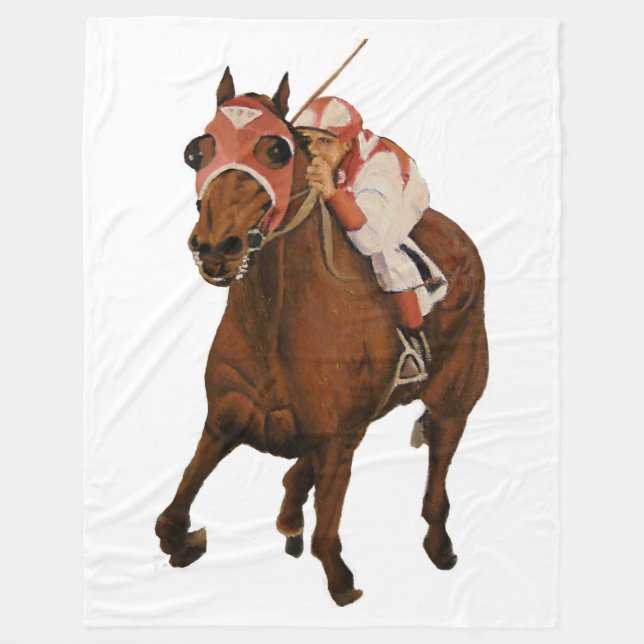 Gewinner des klassischen Race Horses Fleecedecke (Vorderseite)