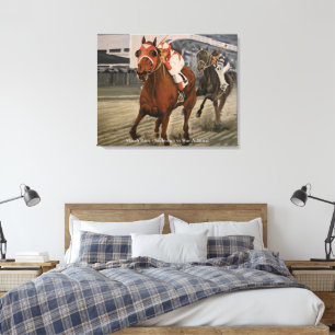 Gewinner des klassischen Race Horses Leinwanddruck