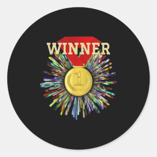 Gewinner des Preises Gold Medaille #1 Runder Aufkleber