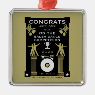 Gewinner des Salsa Dance Competition Ornament Aus Metall