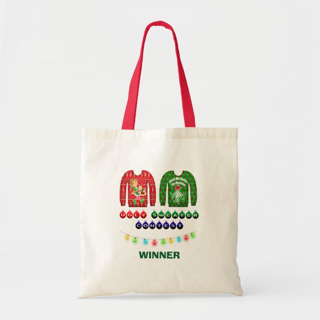 Gewinner des Uggge Christmas Sweater Wettbewerbs C Tragetasche (Vorne)