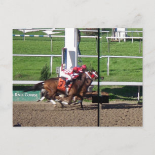 Gewinner durch eine Notizkarte Postkarte