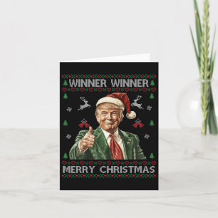 Gewinner Frohe Weihnachten Trump Santa Ugly Swe Karte