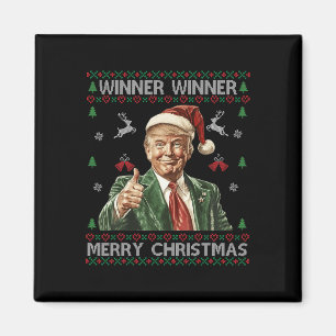 Gewinner Frohe Weihnachten Trump Santa Ugly Swe Magnet