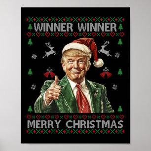 Gewinner Frohe Weihnachten Trump Santa Ugly Swe Poster