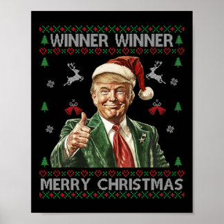 Gewinner Frohe Weihnachten Trump Santa Ugly Swe Poster