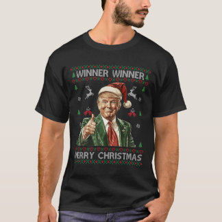 Gewinner Frohe Weihnachten Trump Santa Ugly Swe T-Shirt