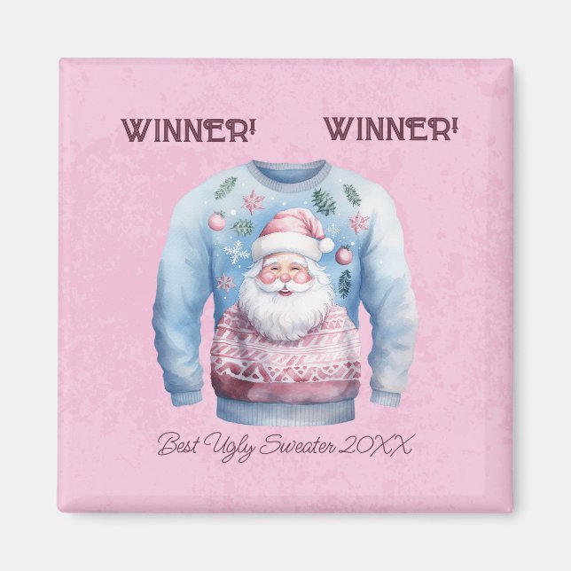 Gewinner! Gewinner! Bester Ugly Sweater von 20xx Magnet (Vorne)