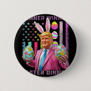 Gewinner Gewinner Ostern Abendessen Lustig Trump G Button