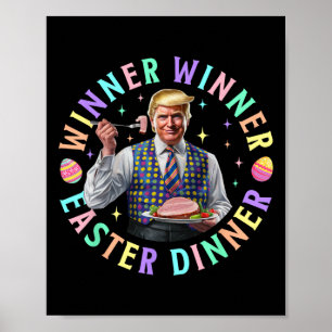 Gewinner Gewinner Ostern Abendessen Lustig Trump G Poster