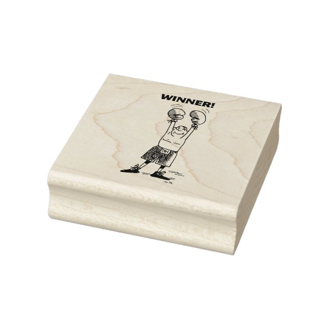 Gewinner großer Gummi-Briefmarke ohne Griff Gummistempel (Stempel)
