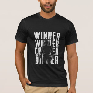 Gewinner Hühnchen Abendessen – Lustiges Sieg Desig T-Shirt