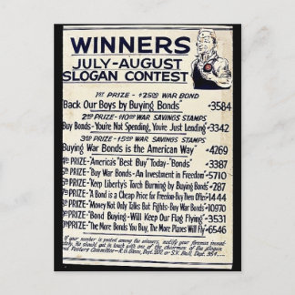 Gewinner Juli - August Slogan Contest Postkarte