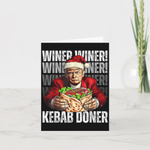 Gewinner Kebab Donner Dinner Trump Weihnachten Karte