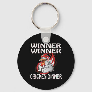 Gewinner Loser Video Game Chicken Dinner Game Play Schlüsselanhänger