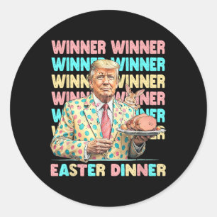 Gewinner Osterfest Days Trumps Bunny Rabbit Resu Runder Aufkleber