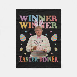 Gewinner Ostern Abendessen Präsident Trump glückli Fleecedecke