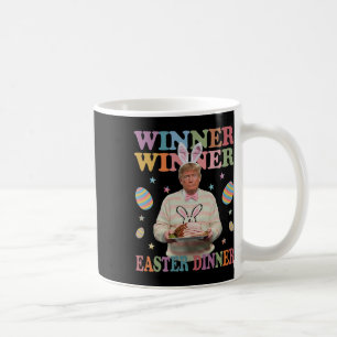 Gewinner Ostern Abendessen Präsident Trump glückli Kaffeetasse